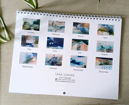 2027 Fine Art Calendar showing the back cover