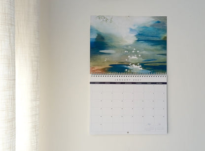 Fine Art Calendar 2027 hanging on the wall_